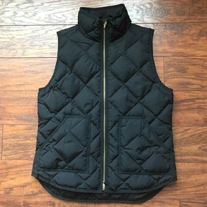J. Crew Black Women’s Quilted Puffer Vest